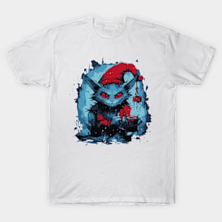 Christmas Krampus Cat Elf T-Shirt